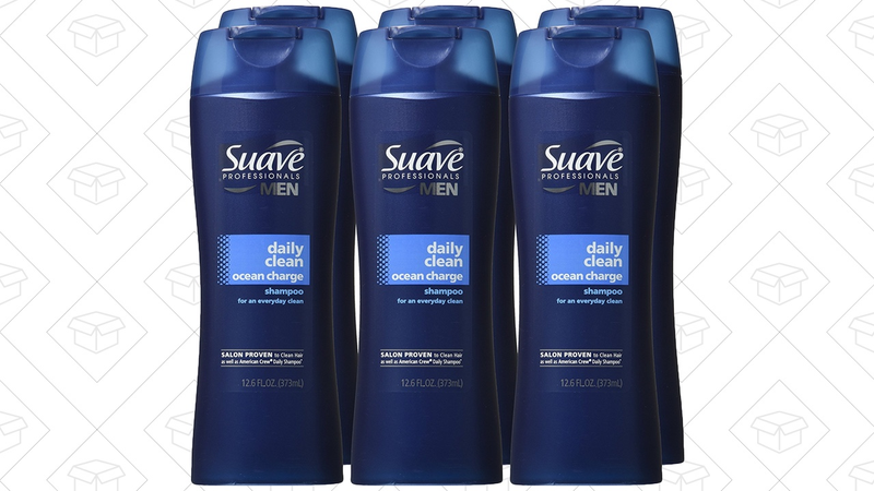 6-Pack Suave Men’s Shampoo, $8 after 20% coupon